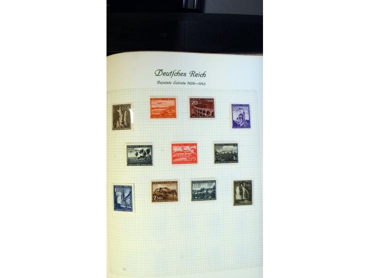 1939/45, meist ungebrauchte und postfrische Sammlung mit einigen besseren und kpl. Ausgaben, dabei u.a. Kotor Mi.-Nr. 1-6, Mo