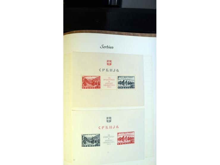 1939/45, meist ungebrauchte und postfrische Sammlung mit einigen besseren und kpl. Ausgaben, dabei u.a. Kotor Mi.-Nr. 1-6, Mo