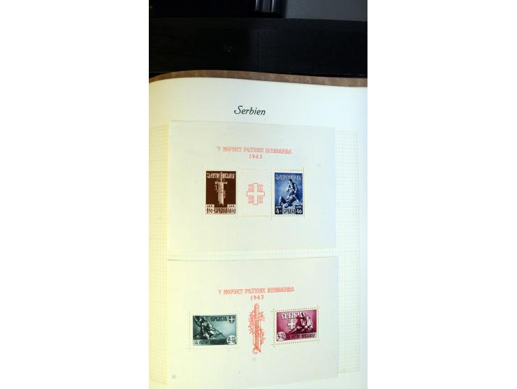 1939/45, meist ungebrauchte und postfrische Sammlung mit einigen besseren und kpl. Ausgaben, dabei u.a. Kotor Mi.-Nr. 1-6, Mo