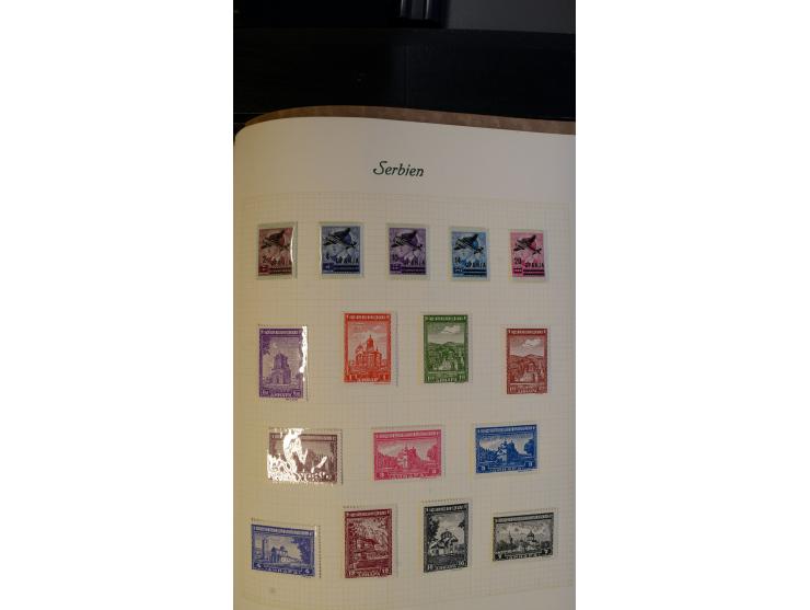 1939/45, meist ungebrauchte und postfrische Sammlung mit einigen besseren und kpl. Ausgaben, dabei u.a. Kotor Mi.-Nr. 1-6, Mo