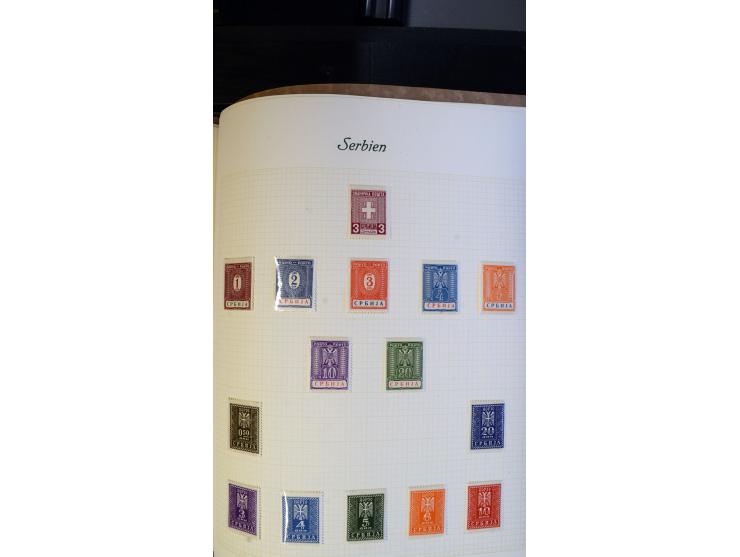 1939/45, meist ungebrauchte und postfrische Sammlung mit einigen besseren und kpl. Ausgaben, dabei u.a. Kotor Mi.-Nr. 1-6, Mo