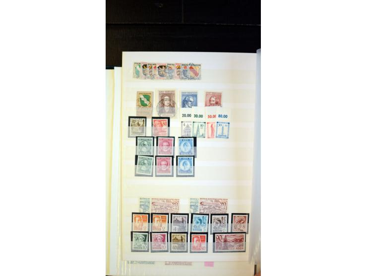 1945/49, postfrischer, ungebrauchter und gestempelter Bestand mit vielen guten Werten, Sätzen und Blocks, etliches sign. Schl