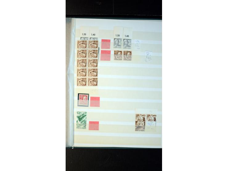 1945/49, postfrischer, ungebrauchter und gestempelter Bestand mit vielen guten Werten, Sätzen und Blocks, etliches sign. Schl