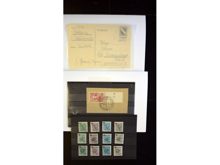 1945/49, postfrischer, ungebrauchter und gestempelter Bestand mit vielen guten Werten, Sätzen und Blocks, etliches sign. Schl