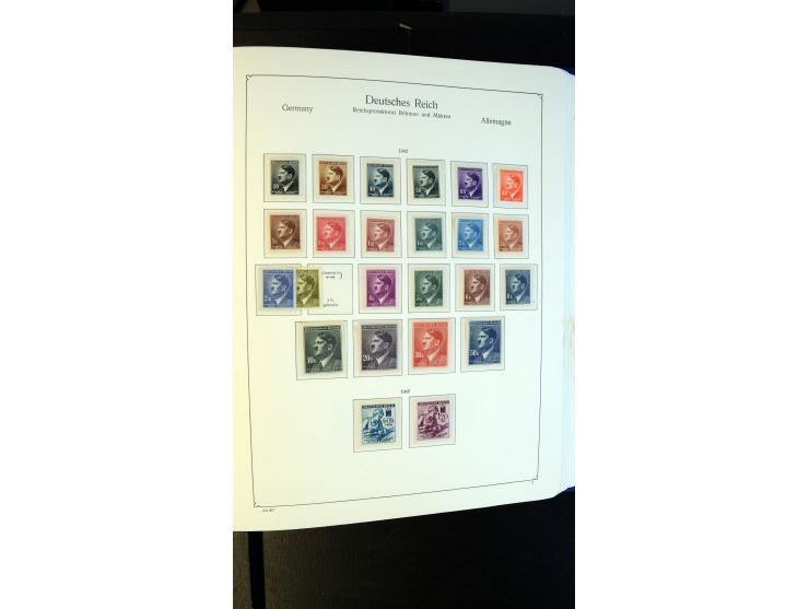 1939/45, meist postfrische Sammlung mit vielen kpl. Ausgaben und Gebiete, dabei u.a. Laibach ohne Portomarken kpl. und meist 