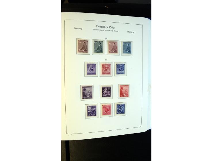 1939/45, meist postfrische Sammlung mit vielen kpl. Ausgaben und Gebiete, dabei u.a. Laibach ohne Portomarken kpl. und meist 
