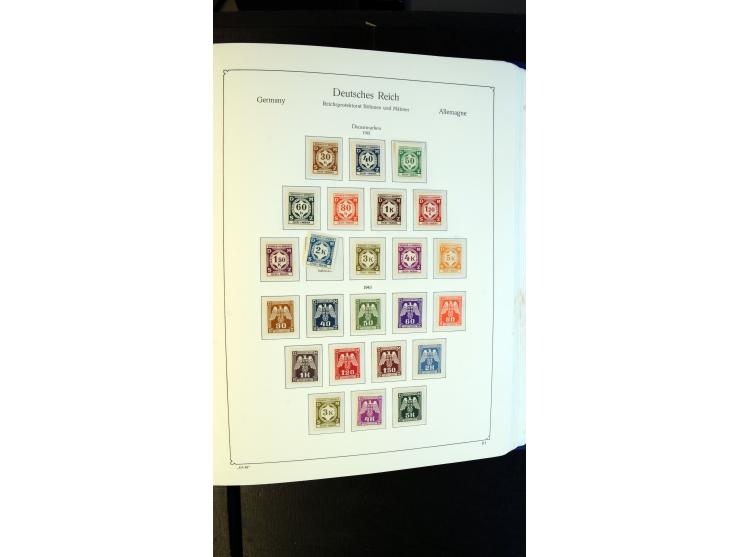1939/45, meist postfrische Sammlung mit vielen kpl. Ausgaben und Gebiete, dabei u.a. Laibach ohne Portomarken kpl. und meist 