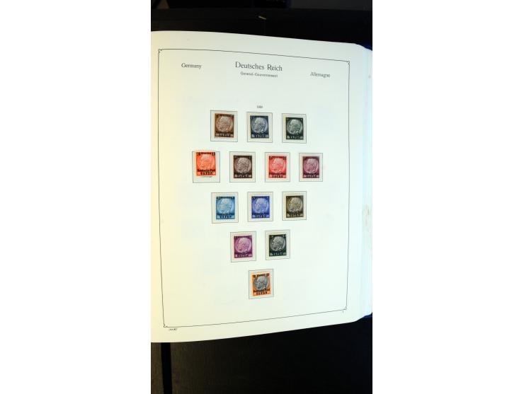 1939/45, meist postfrische Sammlung mit vielen kpl. Ausgaben und Gebiete, dabei u.a. Laibach ohne Portomarken kpl. und meist 