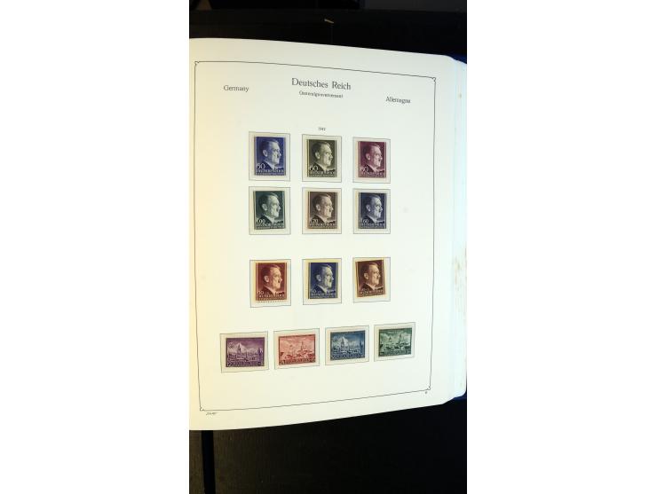 1939/45, meist postfrische Sammlung mit vielen kpl. Ausgaben und Gebiete, dabei u.a. Laibach ohne Portomarken kpl. und meist 