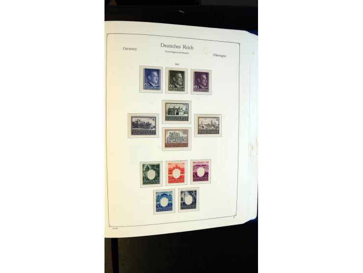1939/45, meist postfrische Sammlung mit vielen kpl. Ausgaben und Gebiete, dabei u.a. Laibach ohne Portomarken kpl. und meist 