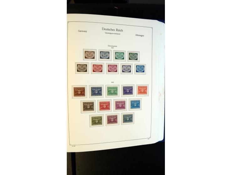 1939/45, meist postfrische Sammlung mit vielen kpl. Ausgaben und Gebiete, dabei u.a. Laibach ohne Portomarken kpl. und meist 