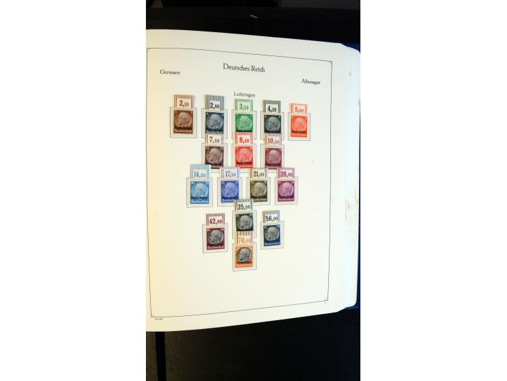 1939/45, meist postfrische Sammlung mit vielen kpl. Ausgaben und Gebiete, dabei u.a. Laibach ohne Portomarken kpl. und meist 