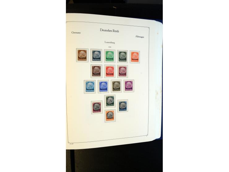 1939/45, meist postfrische Sammlung mit vielen kpl. Ausgaben und Gebiete, dabei u.a. Laibach ohne Portomarken kpl. und meist 