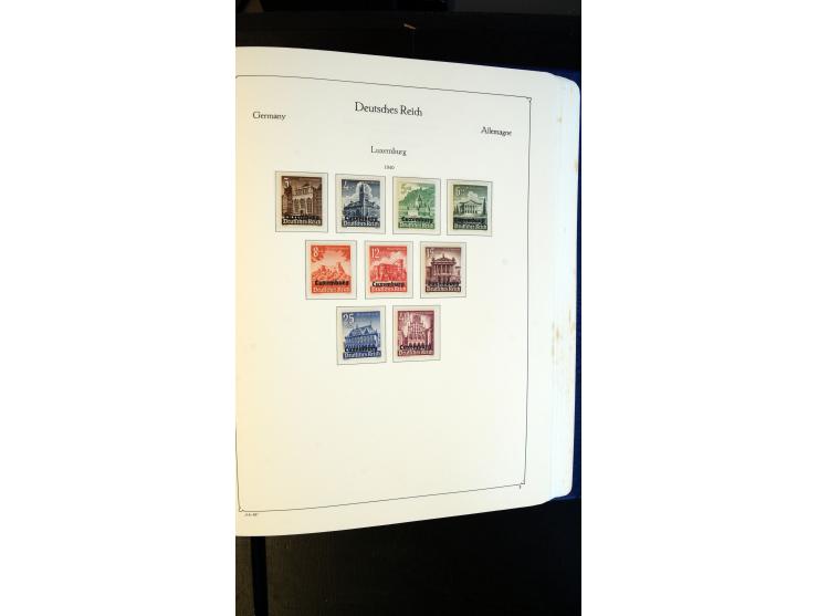 1939/45, meist postfrische Sammlung mit vielen kpl. Ausgaben und Gebiete, dabei u.a. Laibach ohne Portomarken kpl. und meist 