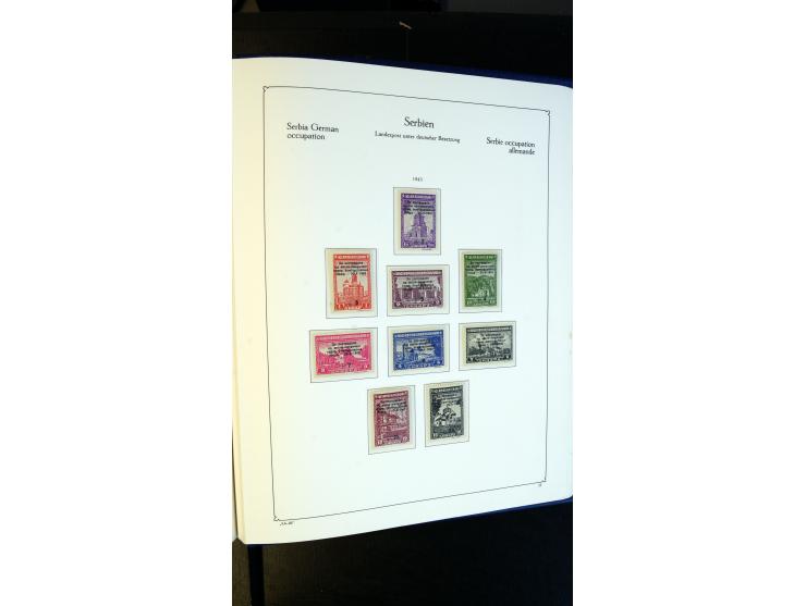 1939/45, meist postfrische Sammlung mit vielen kpl. Ausgaben und Gebiete, dabei u.a. Laibach ohne Portomarken kpl. und meist 