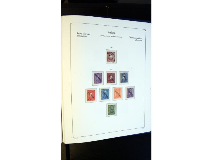 1939/45, meist postfrische Sammlung mit vielen kpl. Ausgaben und Gebiete, dabei u.a. Laibach ohne Portomarken kpl. und meist 