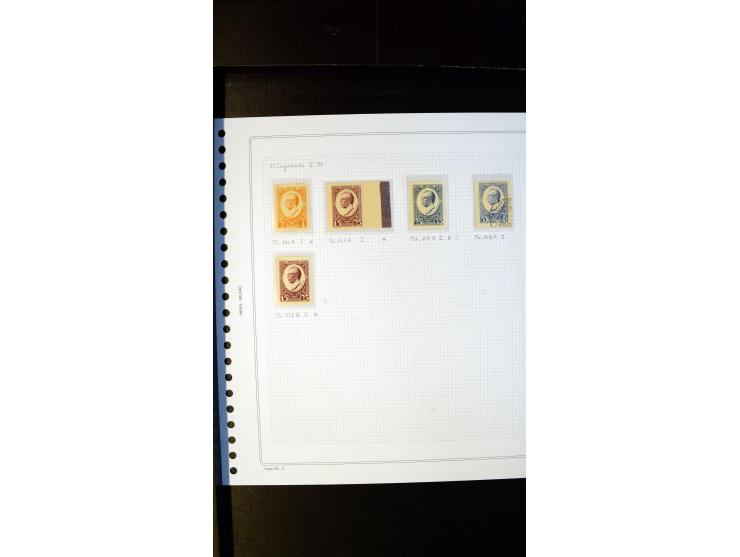 1929 Meierovics 2-30 s., small unused/never hinged collection, containing different watermarks and 4 pairs imperforated betwe