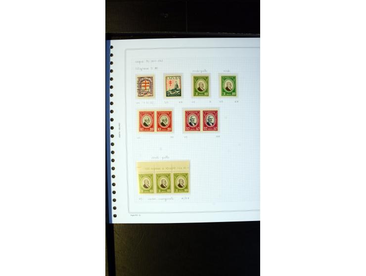 1930, Anti-Tuberculosis 1-30 s., unused/never hinged collection with two covers, containing different watermarks, Mi.-Nr. 161