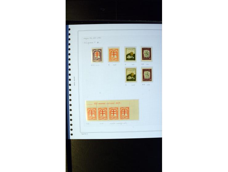 1930, Anti-Tuberculosis 1-30 s., unused/never hinged collection with two covers, containing different watermarks, Mi.-Nr. 161