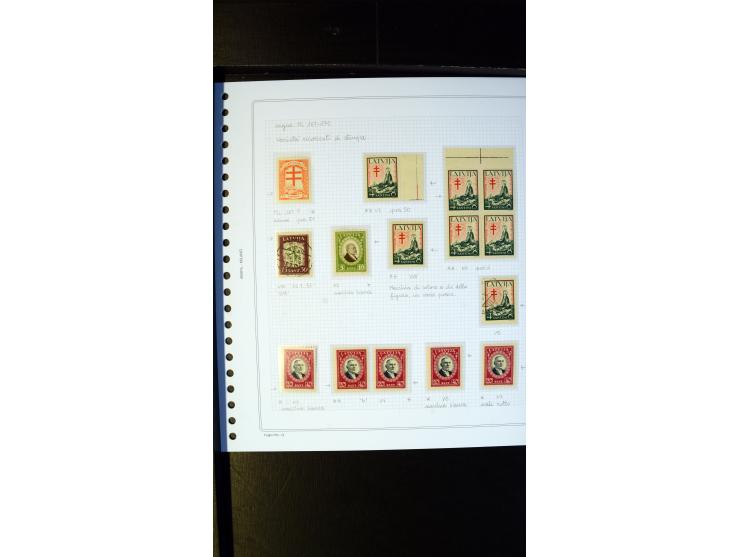 1930, Anti-Tuberculosis 1-30 s., unused/never hinged collection with two covers, containing different watermarks, Mi.-Nr. 161