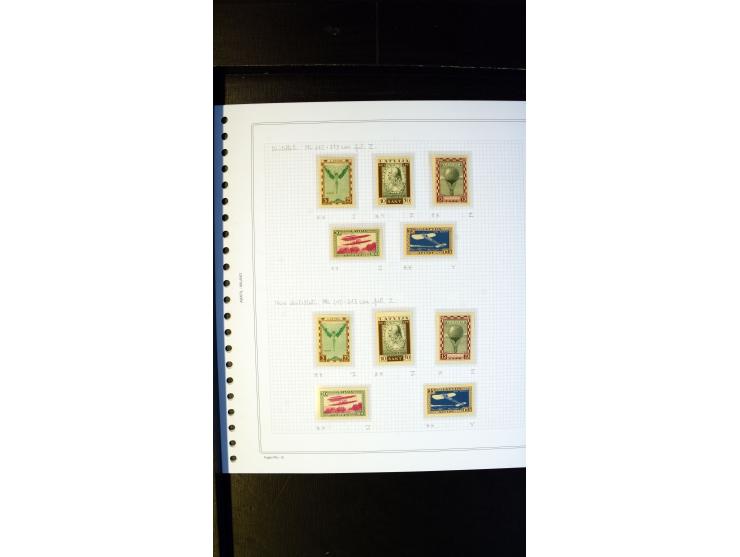 1932, Airmail, Riga Exhibition, Relief fund, interesting unused/never hinged and used collection with three registered covers