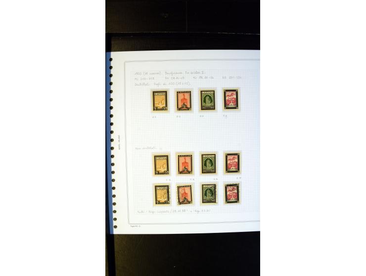 1932, Airmail, Riga Exhibition, Relief fund, interesting unused/never hinged and used collection with three registered covers