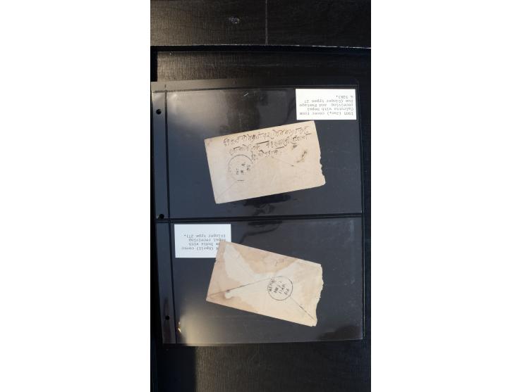 1901/68, ca. 65 Briefe und Ganzsachen aus Indien nach Nepal, dabei interessante Frankaturen, R-Briefe, verschiedene Ankunftss