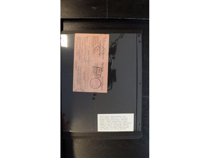 1901/68, ca. 65 Briefe und Ganzsachen aus Indien nach Nepal, dabei interessante Frankaturen, R-Briefe, verschiedene Ankunftss