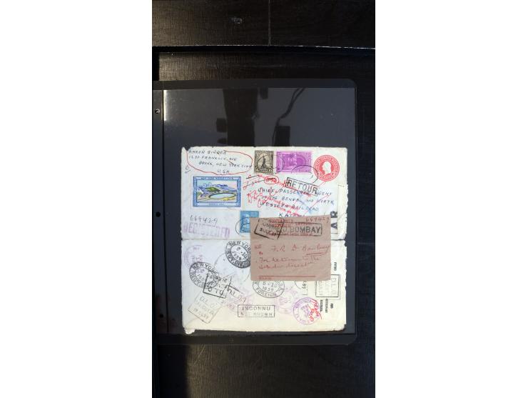 1901/68, ca. 65 Briefe und Ganzsachen aus Indien nach Nepal, dabei interessante Frankaturen, R-Briefe, verschiedene Ankunftss