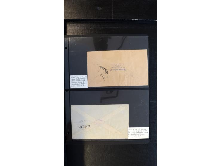 1901/68, ca. 65 Briefe und Ganzsachen aus Indien nach Nepal, dabei interessante Frankaturen, R-Briefe, verschiedene Ankunftss