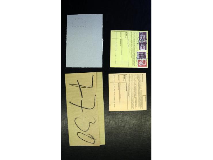 1949/93, Sammlung "Päckchen, Paket- und Postgutkarten) mit ca. 300 Belegen, dabei verschiedene Vordrucke, Frankaturen, Portos