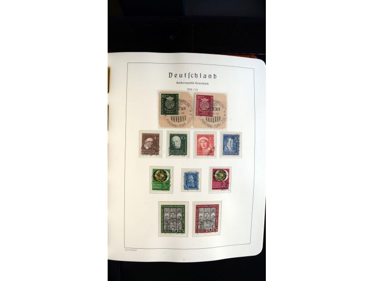 1949/78, postfrische kpl. Sammlung und gestempelte kpl. Sammlung in 2 Leuchtturm-Alben