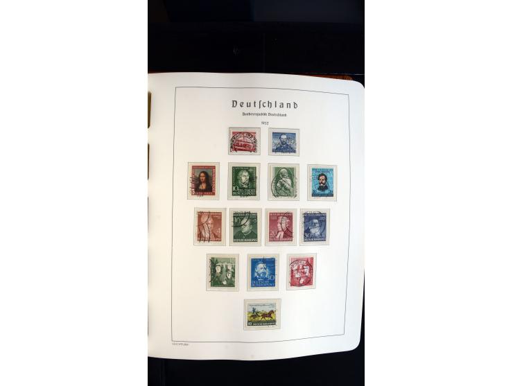 1949/78, postfrische kpl. Sammlung und gestempelte kpl. Sammlung in 2 Leuchtturm-Alben