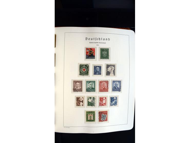 1949/78, postfrische kpl. Sammlung und gestempelte kpl. Sammlung in 2 Leuchtturm-Alben