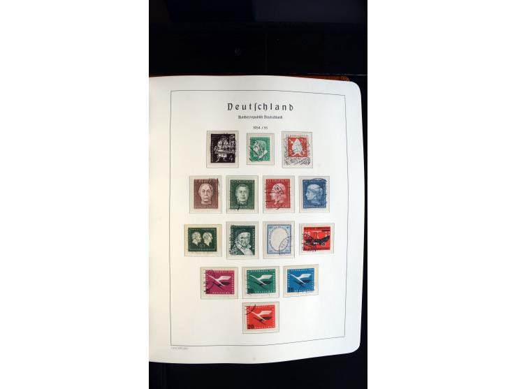 1949/78, postfrische kpl. Sammlung und gestempelte kpl. Sammlung in 2 Leuchtturm-Alben