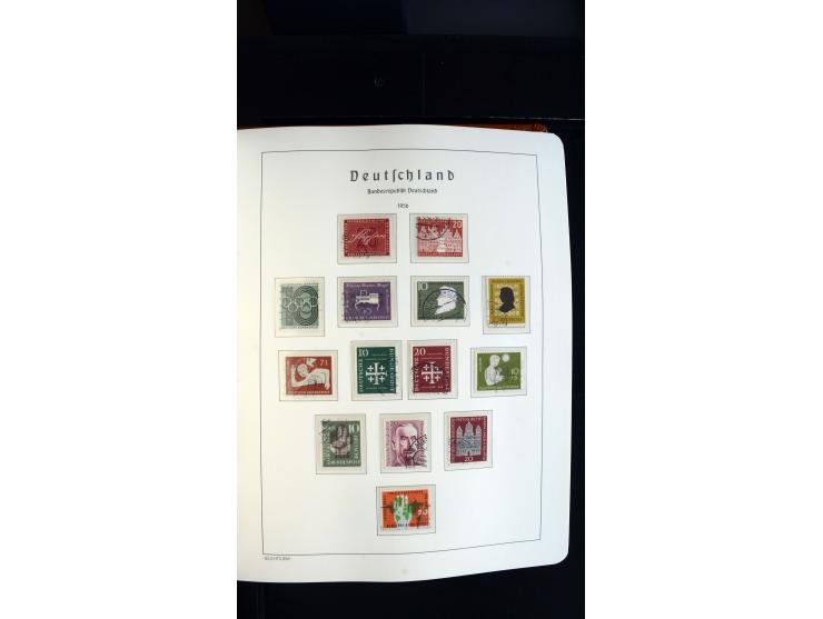 1949/78, postfrische kpl. Sammlung und gestempelte kpl. Sammlung in 2 Leuchtturm-Alben