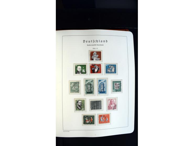 1949/78, postfrische kpl. Sammlung und gestempelte kpl. Sammlung in 2 Leuchtturm-Alben