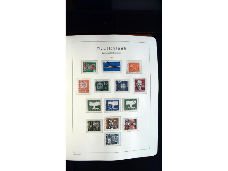 1949/78, postfrische kpl. Sammlung und gestempelte kpl. Sammlung in 2 Leuchtturm-Alben