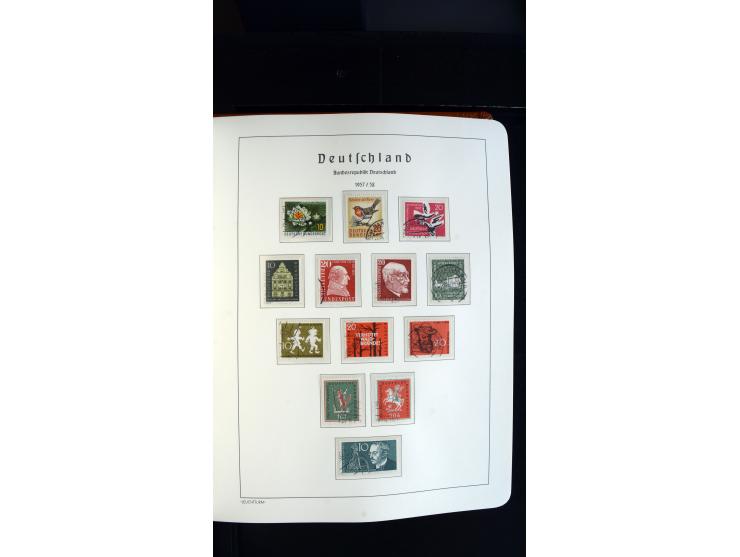 1949/78, postfrische kpl. Sammlung und gestempelte kpl. Sammlung in 2 Leuchtturm-Alben