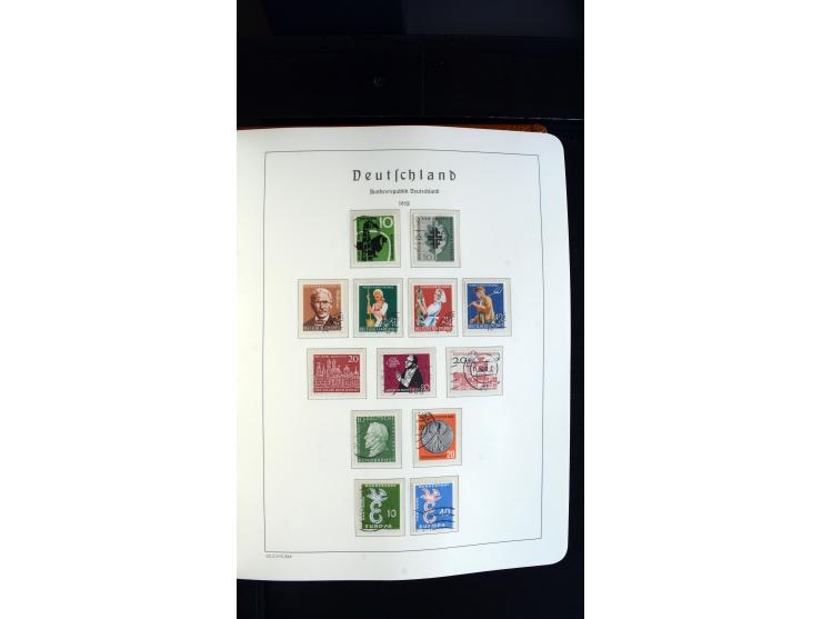 1949/78, postfrische kpl. Sammlung und gestempelte kpl. Sammlung in 2 Leuchtturm-Alben