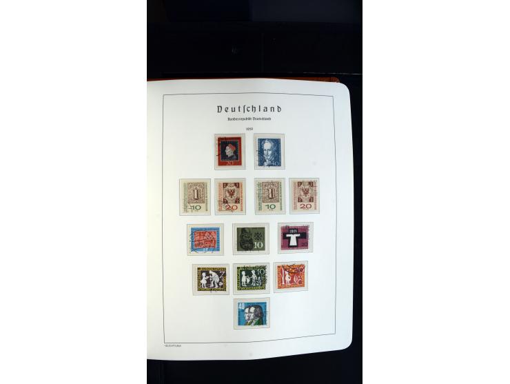 1949/78, postfrische kpl. Sammlung und gestempelte kpl. Sammlung in 2 Leuchtturm-Alben