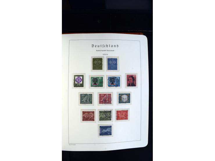 1949/78, postfrische kpl. Sammlung und gestempelte kpl. Sammlung in 2 Leuchtturm-Alben