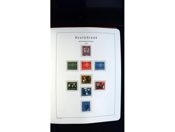 1949/78, postfrische kpl. Sammlung und gestempelte kpl. Sammlung in 2 Leuchtturm-Alben