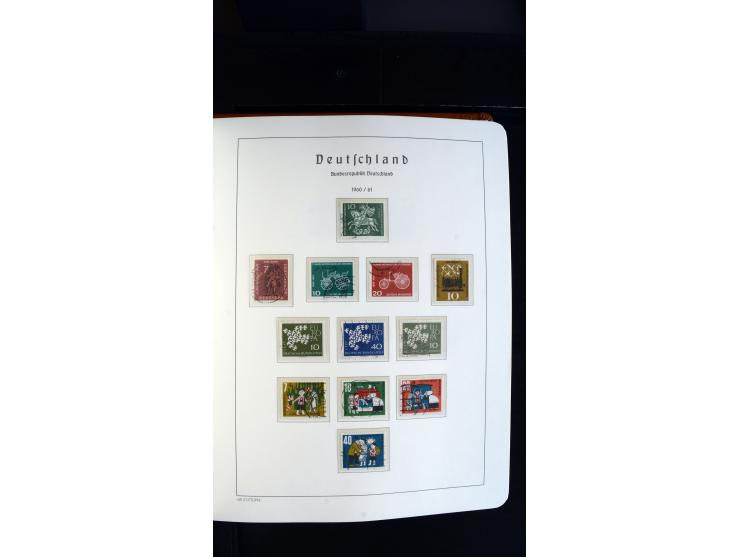 1949/78, postfrische kpl. Sammlung und gestempelte kpl. Sammlung in 2 Leuchtturm-Alben