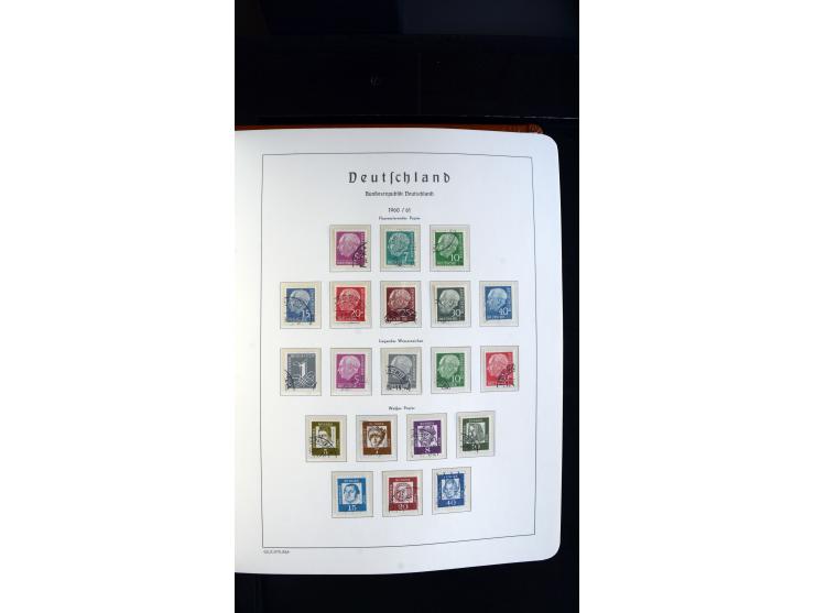 1949/78, postfrische kpl. Sammlung und gestempelte kpl. Sammlung in 2 Leuchtturm-Alben