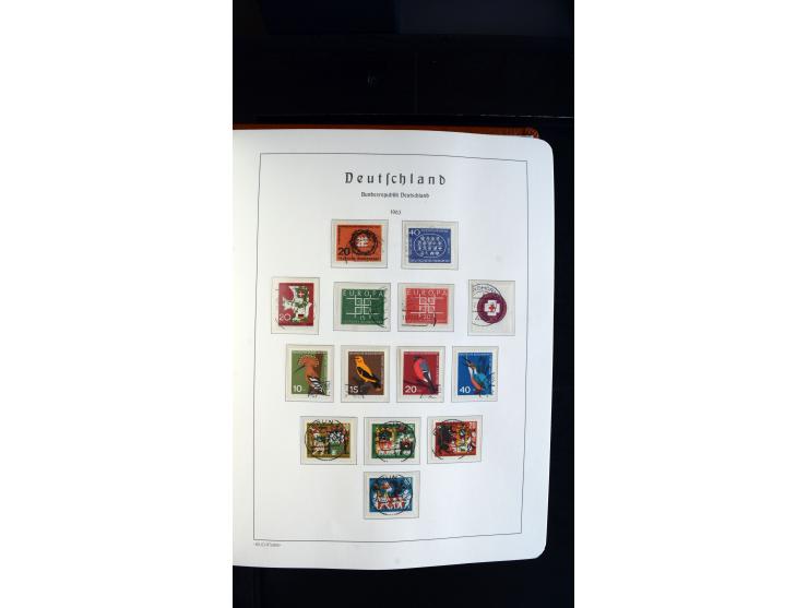 1949/78, postfrische kpl. Sammlung und gestempelte kpl. Sammlung in 2 Leuchtturm-Alben