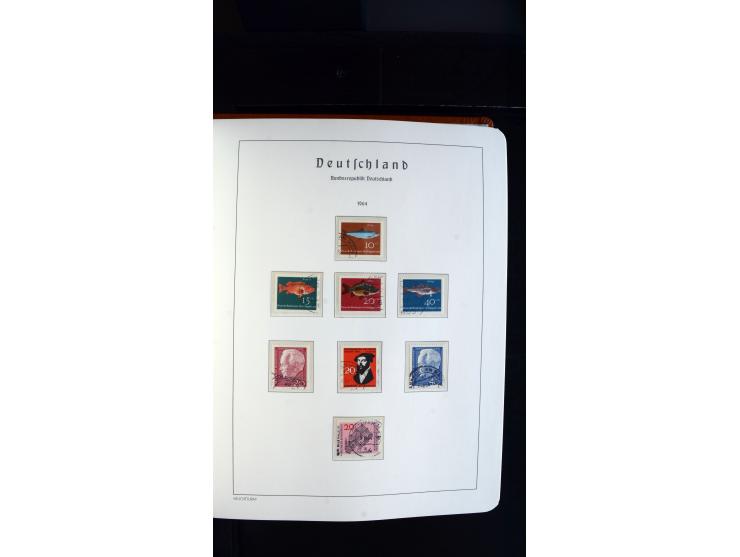 1949/78, postfrische kpl. Sammlung und gestempelte kpl. Sammlung in 2 Leuchtturm-Alben