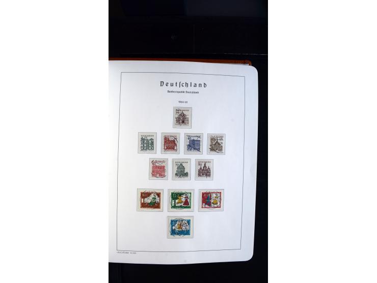 1949/78, postfrische kpl. Sammlung und gestempelte kpl. Sammlung in 2 Leuchtturm-Alben