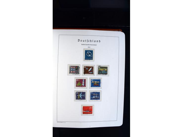 1949/78, postfrische kpl. Sammlung und gestempelte kpl. Sammlung in 2 Leuchtturm-Alben