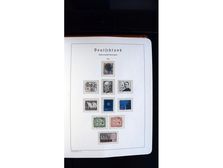 1949/78, postfrische kpl. Sammlung und gestempelte kpl. Sammlung in 2 Leuchtturm-Alben